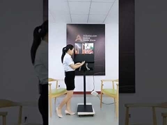 floor standing charging station with screen for display advertising