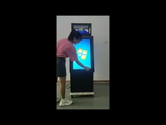 21.5 inch 3D holographic cabinet with 32 inch vertical touch all in one machine