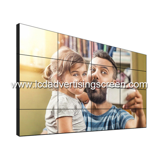 5x5 LCD Video Wall Advertisement Display 3.8mm 500cd Landscape Narrow Bezel