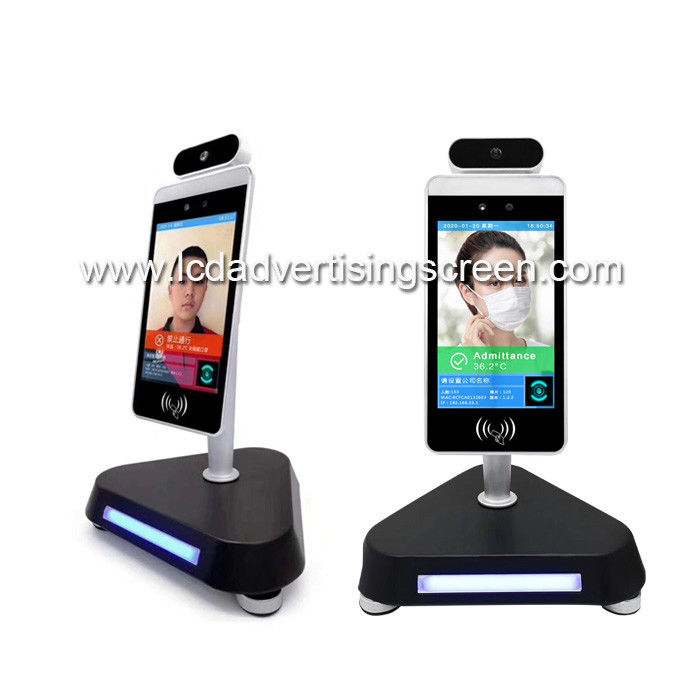 Desktop Install Wifi Digital Signage Face Recognition Body Ir Temperature Thermometers Measurement