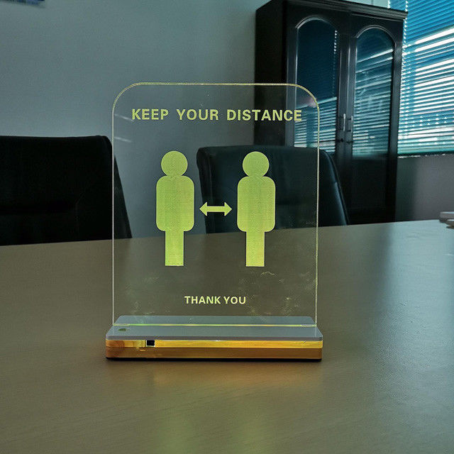 Acrylic Response Time 5ms LED Warning Sign